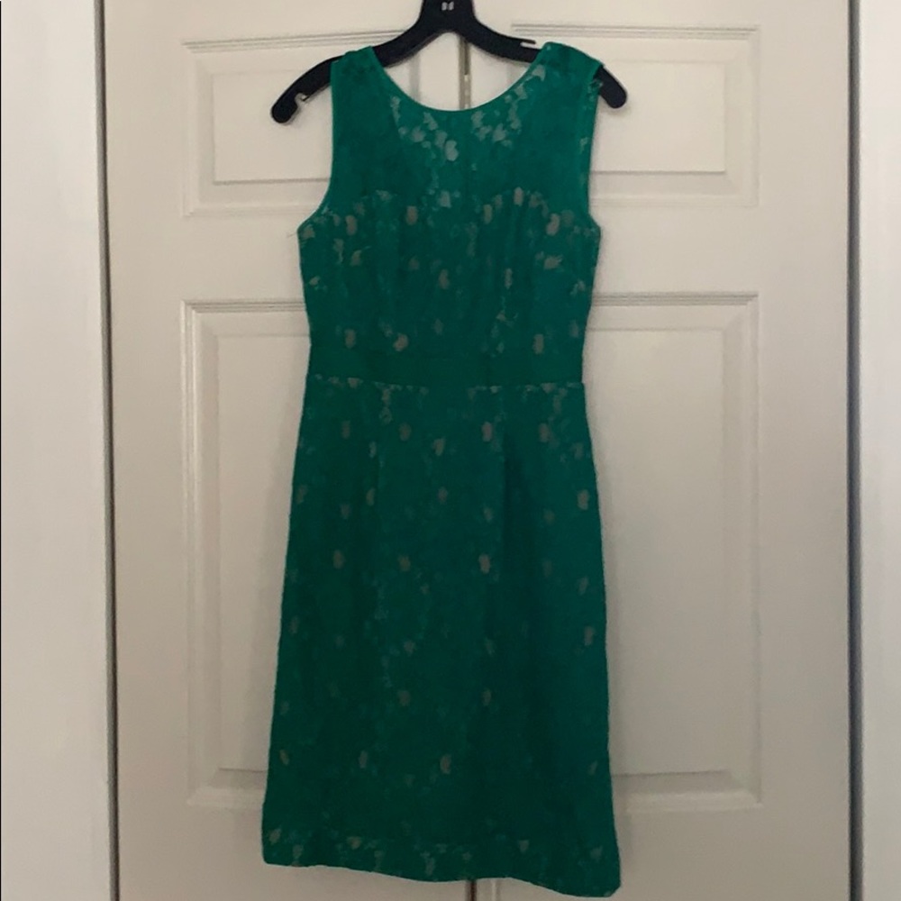 Green BCBG lace dress
